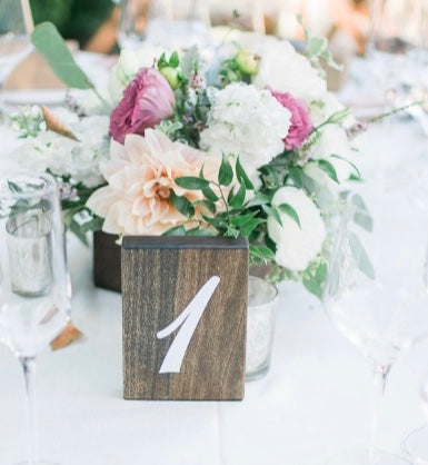 Rustic Numeric Table Numbers