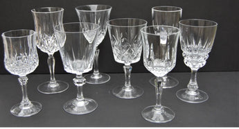 Mismatched Clear Vintage Goblet