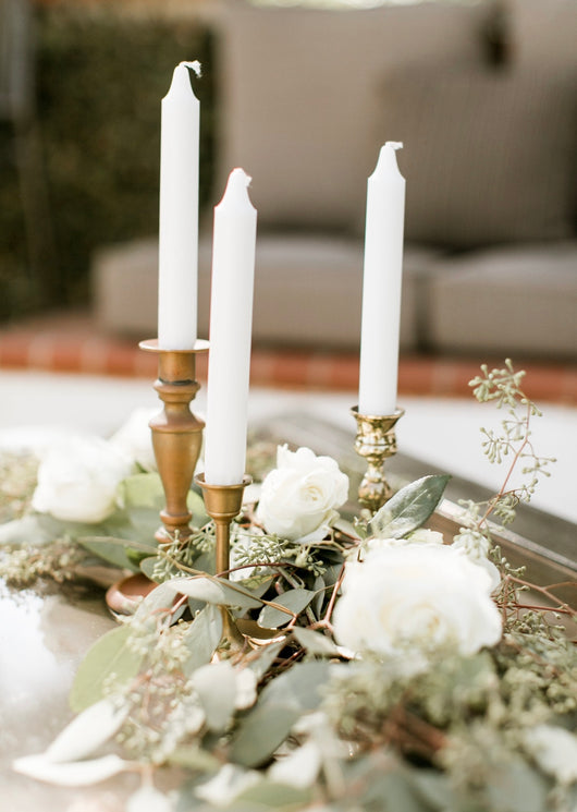 Brass Mismatched Candle Stick Holders