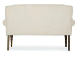 Ivory Tufted Settee