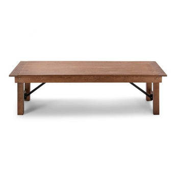 6’ x 30” Solid Pine Low Table - Kids Farm Style Table