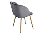 Gray Velvet Accent Chairs