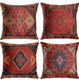 Assorted Shades Of Red Persian Pillows