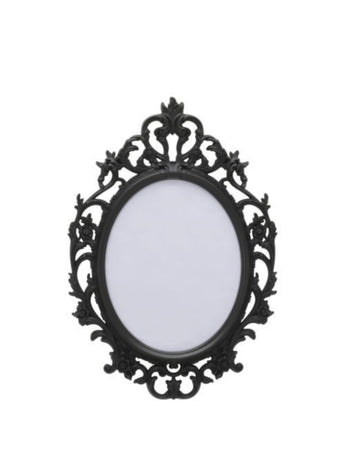 Black Ornate Oval Frame