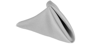 17” Silver Polyester Napkins