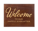 Welcome to our happily ever after Sign