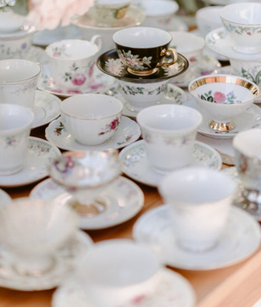 Mismatched Vintage Tea Cups