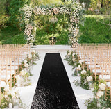 4' x 30' Black Sequin Runner