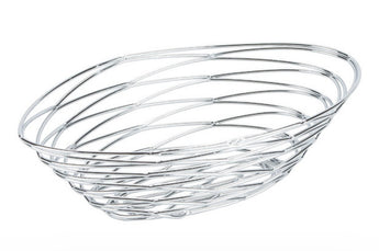 Chrome Oval Bread Basket