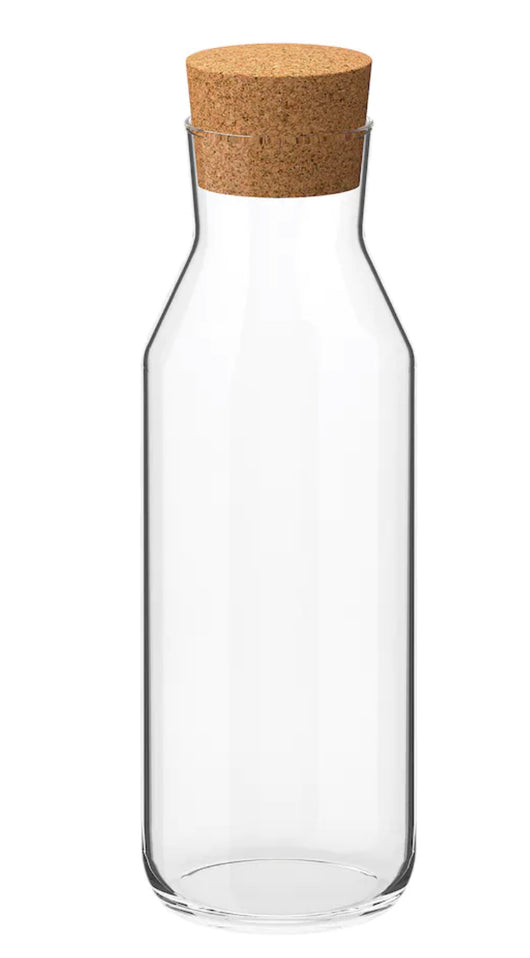 34 Oz. Glass Water Carafe with Cork Lid