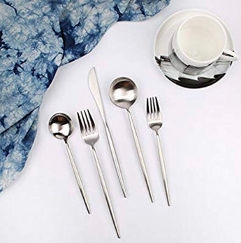 Matte Silver Stiletto Flatware Collection