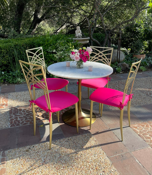 Hot Pink Cushion Chair Covers