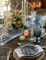 Mismatched Blue & White Dinner Plate
