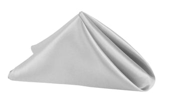 Light Silver Satin Napkin