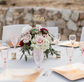 Mismatched Blush Goblets