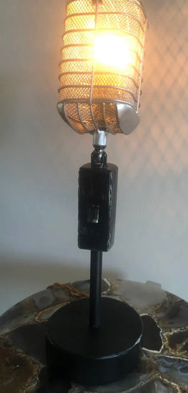 Illuminated Microphone Lamp Prop