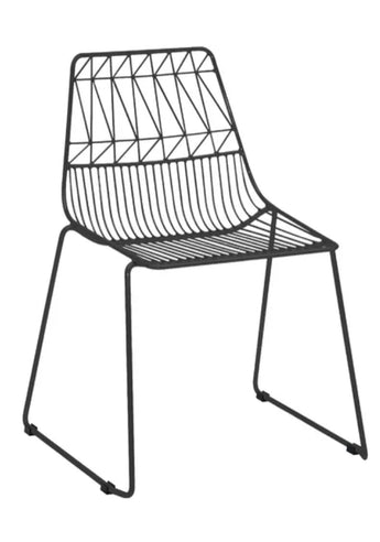 Black Wire Kids Chair