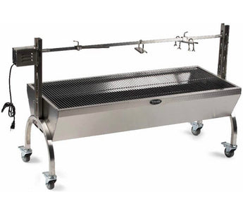 13W Stainless Steel Rotisserie Grill, BBQ Spit Roaster
