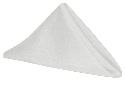 White Shantung Silk Napkin