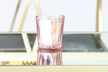 Blush Pink Mercury Glass Votive