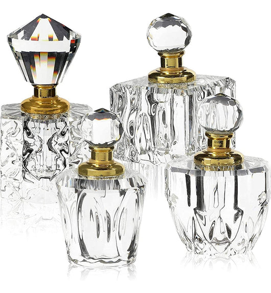 Assorted Crystal Perfume Bottles