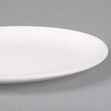 8" Matte Wave White Salad Stoneware Plate