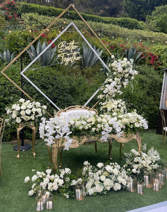 Gold Ornate Sweetheart Table