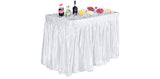 4’ Chilling Table With White Skirt