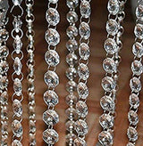 Crystal Clear Acrylic Hanging Beads