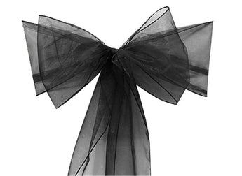 Black Organza Sash