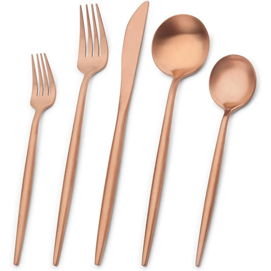 Rose Gold Stiletto Flatware Collection