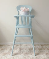 Baby Blue Vintage High Chair