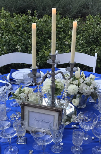 Silver Distressed Candelabra