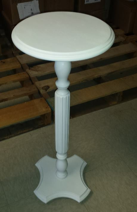 Small White Shabby Chic Pedestal Table